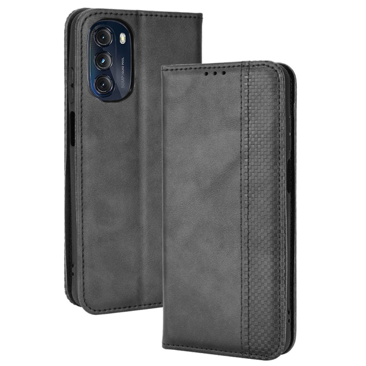 For Motorola Moto G 5G 2022 Magnetic Buckle Retro Texture Leather Phone Case