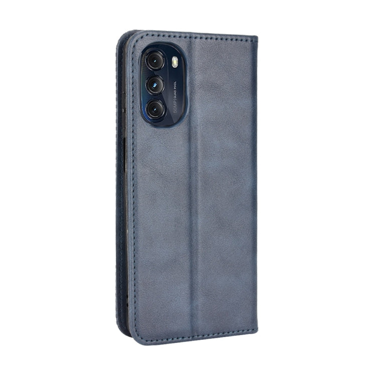 For Motorola Moto G 5G 2022 Magnetic Buckle Retro Texture Leather Phone Case