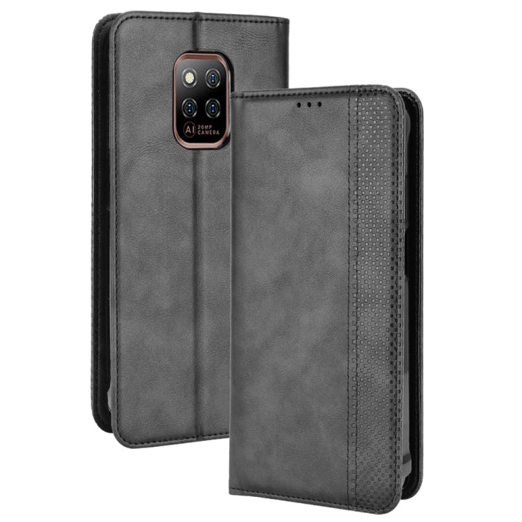 For Ulefone Power Armor 14 / 14 Pro Magnetic Buckle Retro Texture Leather Phone Case