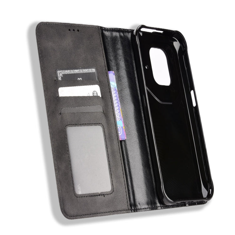 For Ulefone Power Armor 14 / 14 Pro Magnetic Buckle Retro Texture Leather Phone Case