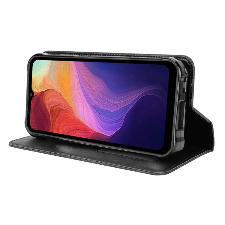 For Ulefone Power Armor 14 / 14 Pro Magnetic Buckle Retro Texture Leather Phone Case