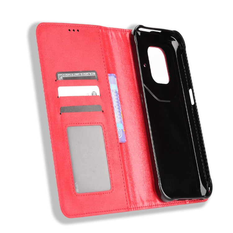 For Ulefone Power Armor 14 / 14 Pro Magnetic Buckle Retro Texture Leather Phone Case