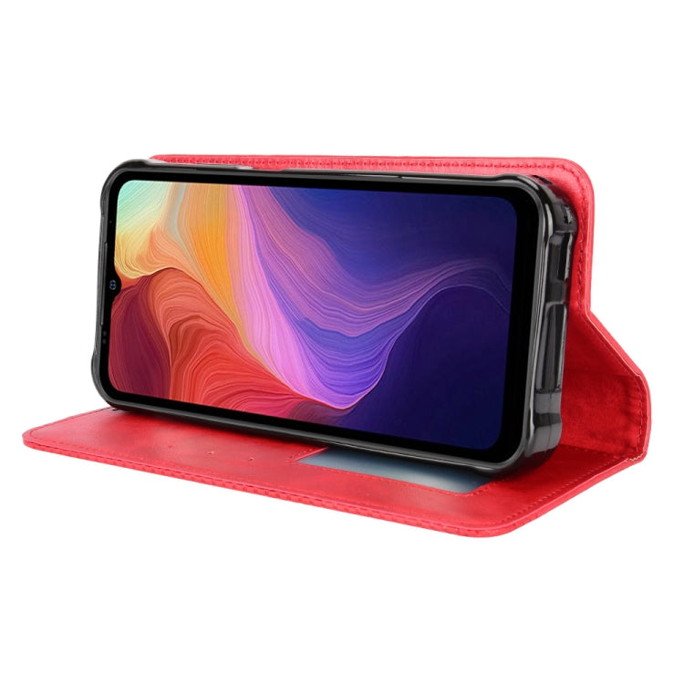 For Ulefone Power Armor 14 / 14 Pro Magnetic Buckle Retro Texture Leather Phone Case