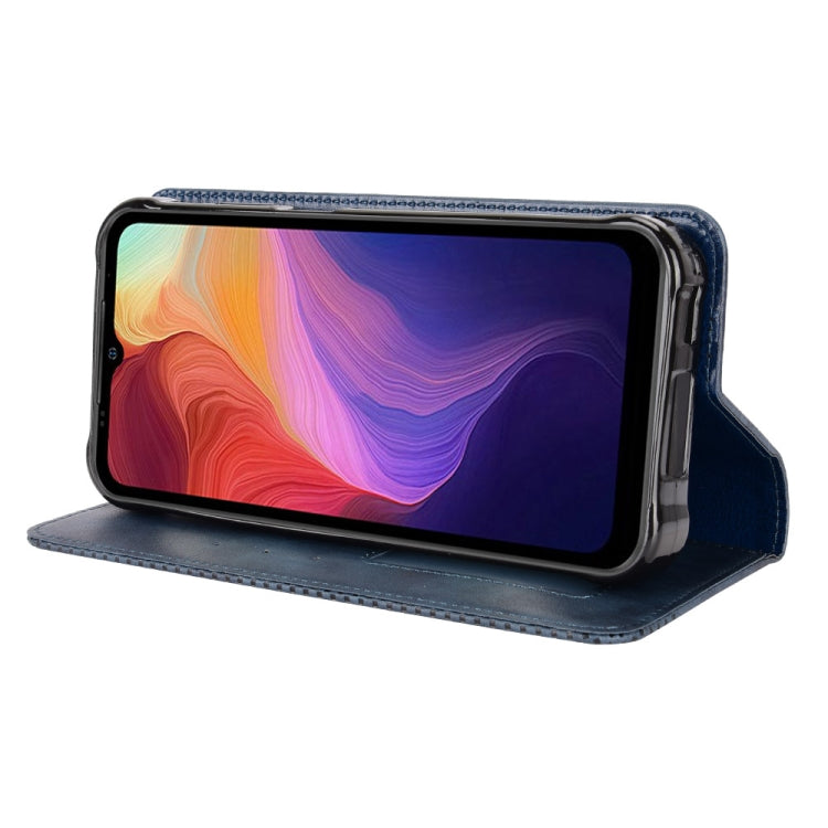 For Ulefone Power Armor 14 / 14 Pro Magnetic Buckle Retro Texture Leather Phone Case