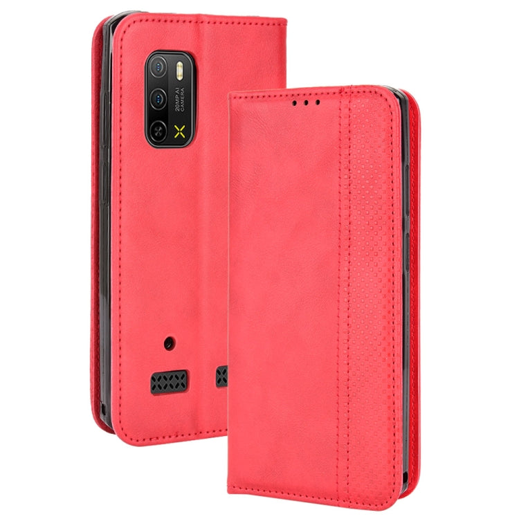 For Ulefone Armor X10 / X10 Pro Magnetic Buckle Retro Texture Leather Phone Case
