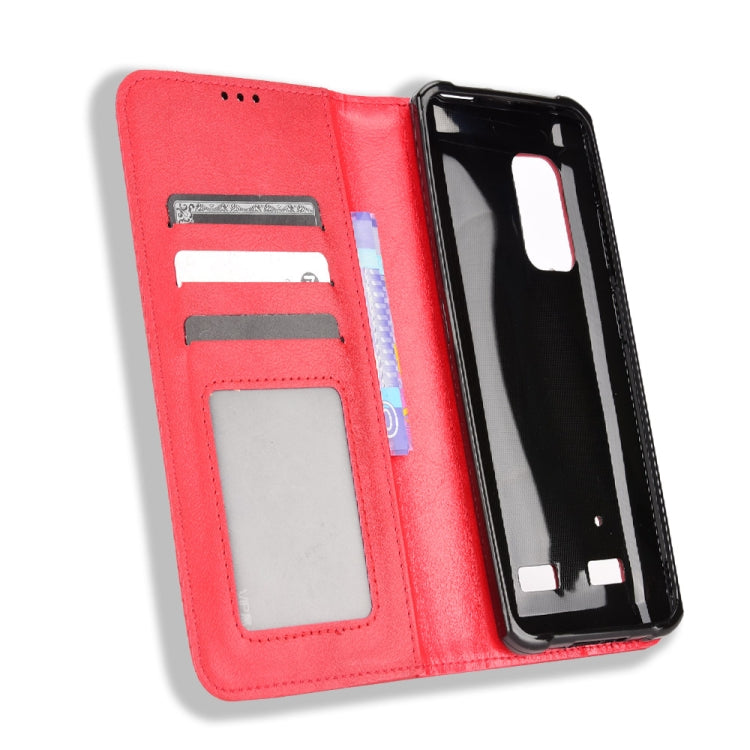 For Ulefone Armor X10 / X10 Pro Magnetic Buckle Retro Texture Leather Phone Case