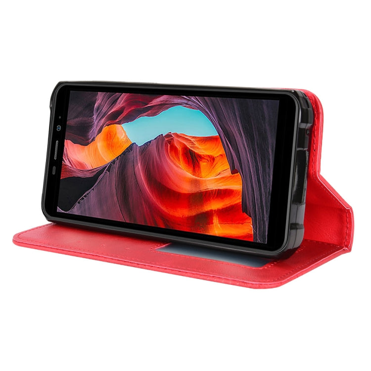 For Ulefone Armor X10 / X10 Pro Magnetic Buckle Retro Texture Leather Phone Case