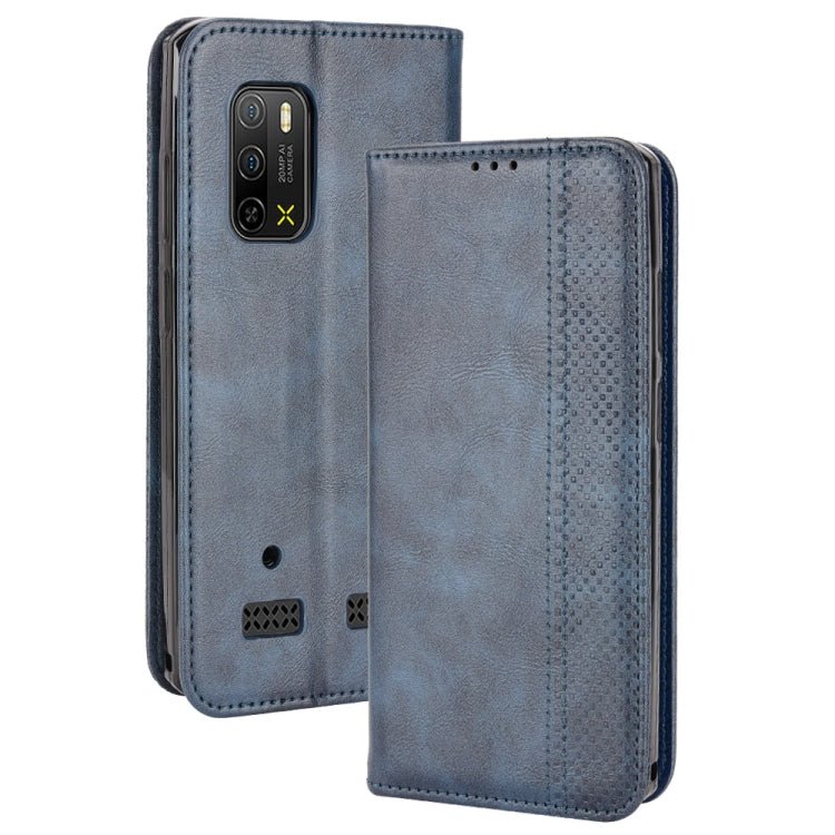 For Ulefone Armor X10 / X10 Pro Magnetic Buckle Retro Texture Leather Phone Case