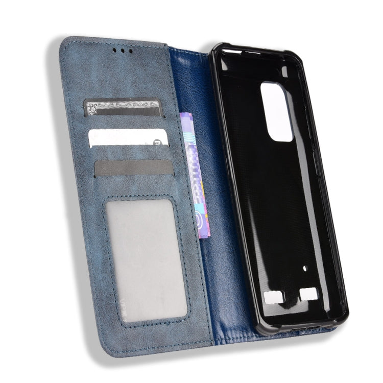 For Ulefone Armor X10 / X10 Pro Magnetic Buckle Retro Texture Leather Phone Case