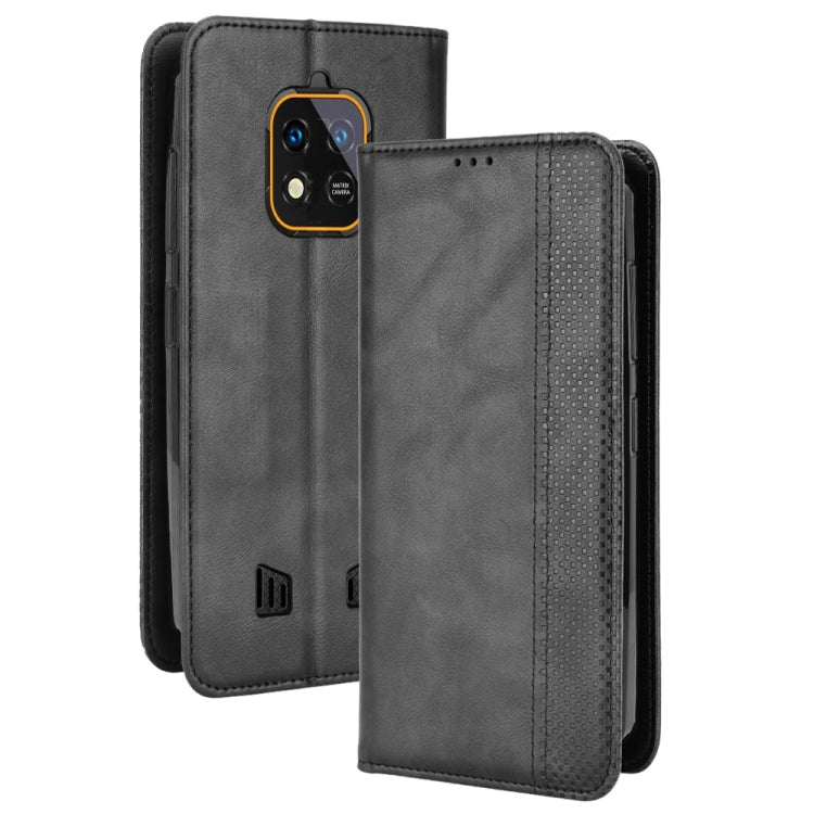For Oukitel WP18 Magnetic Buckle Retro Texture Leather Phone Case
