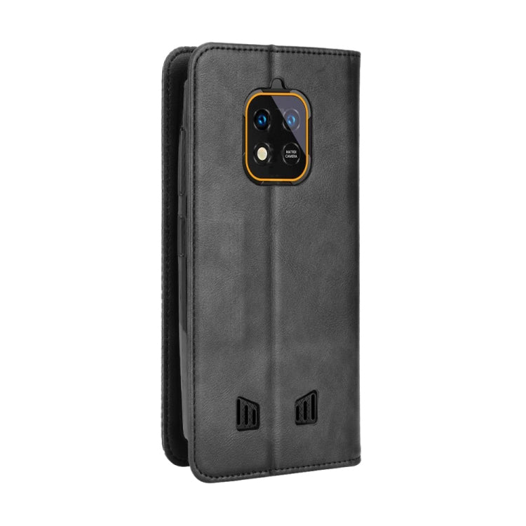 For Oukitel WP18 Magnetic Buckle Retro Texture Leather Phone Case