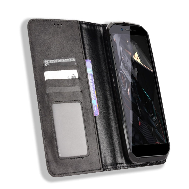 For Oukitel WP18 Magnetic Buckle Retro Texture Leather Phone Case
