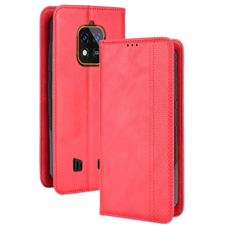 For Oukitel WP18 Magnetic Buckle Retro Texture Leather Phone Case