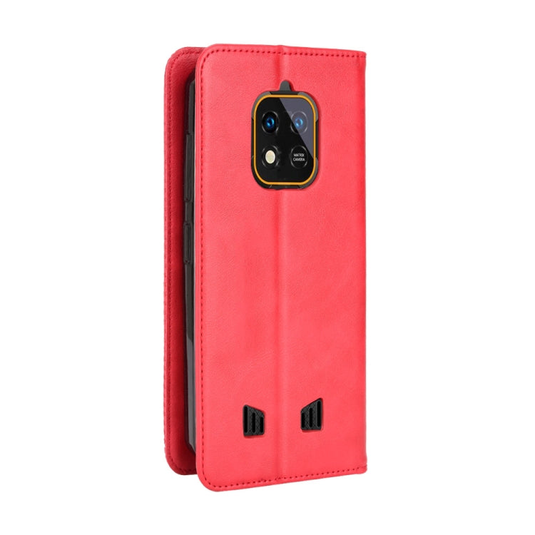 For Oukitel WP18 Magnetic Buckle Retro Texture Leather Phone Case