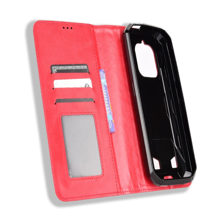 For Oukitel WP18 Magnetic Buckle Retro Texture Leather Phone Case