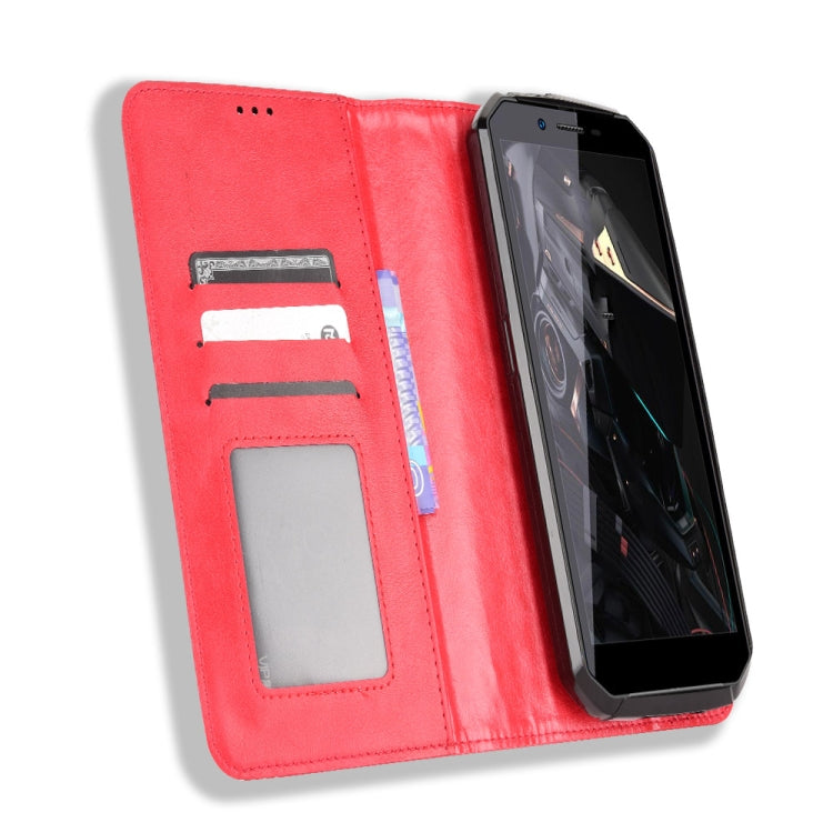 For Oukitel WP18 Magnetic Buckle Retro Texture Leather Phone Case