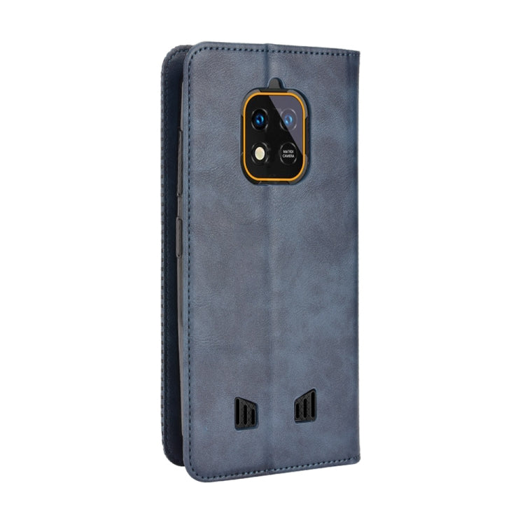 For Oukitel WP18 Magnetic Buckle Retro Texture Leather Phone Case