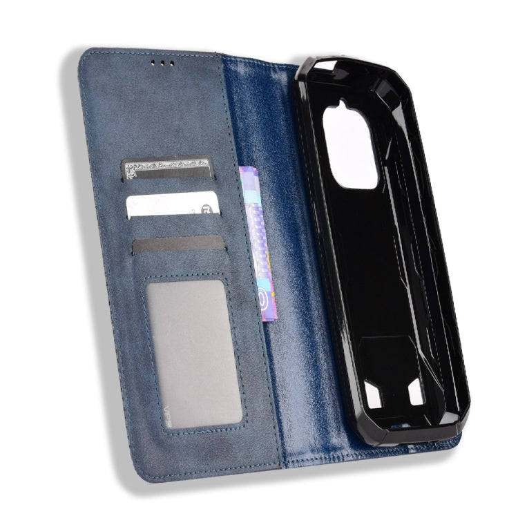 For Oukitel WP18 Magnetic Buckle Retro Texture Leather Phone Case