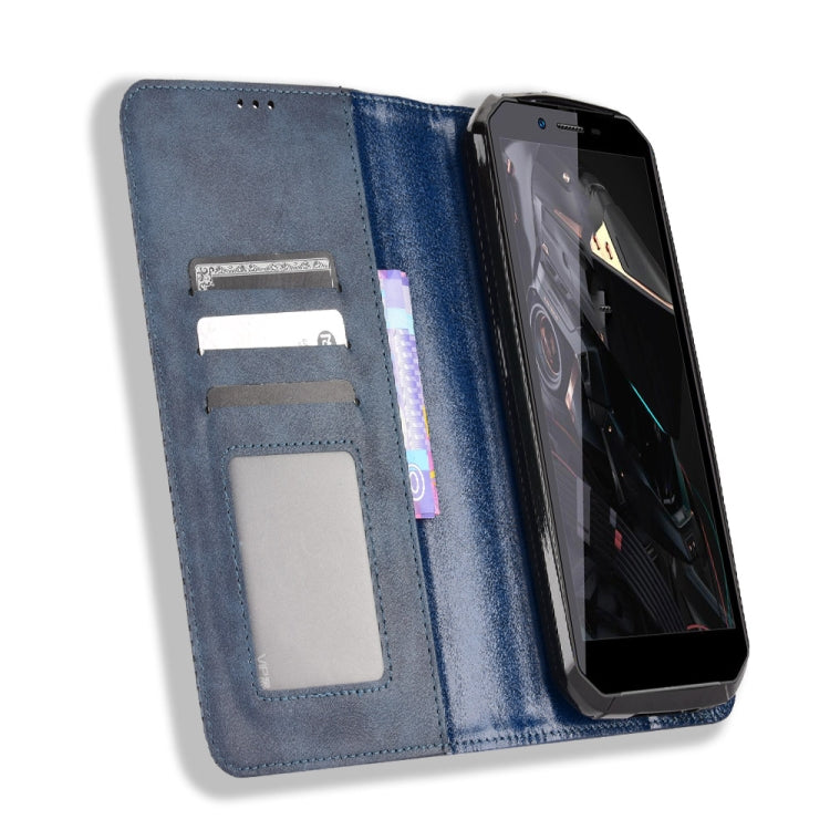 For Oukitel WP18 Magnetic Buckle Retro Texture Leather Phone Case