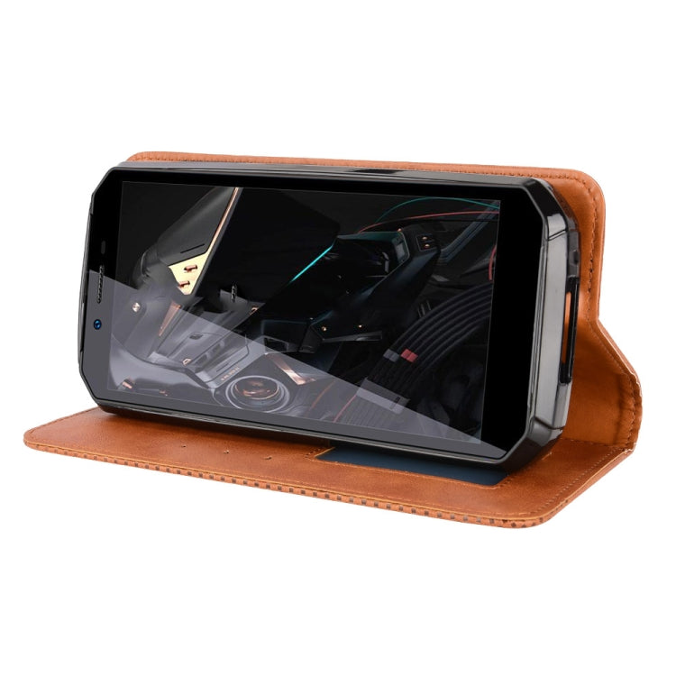 For Oukitel WP18 Magnetic Buckle Retro Texture Leather Phone Case