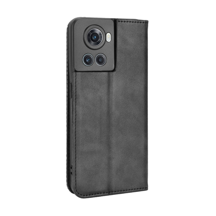 For OnePlus Ace 5G / 10R Magnetic Buckle Retro Texture Leather Phone Case