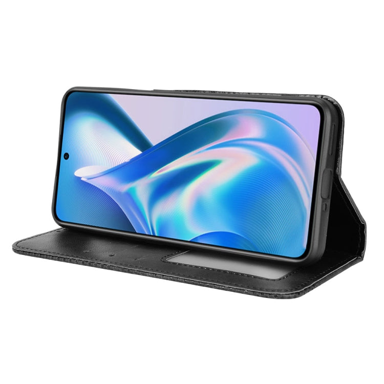 For OnePlus Ace 5G / 10R Magnetic Buckle Retro Texture Leather Phone Case