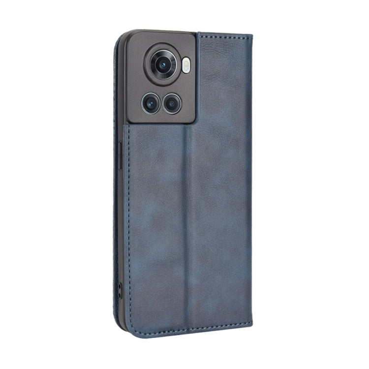 For OnePlus Ace 5G / 10R Magnetic Buckle Retro Texture Leather Phone Case