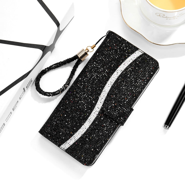 For Samsung Galaxy A13 4G Glitter Powder Filp Leather Phone Case