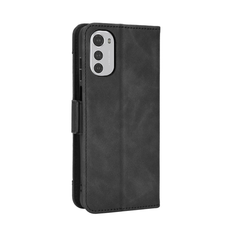 For Motorola Moto E32 4G Skin Feel Calf Texture Card Slots Leather Phone Case