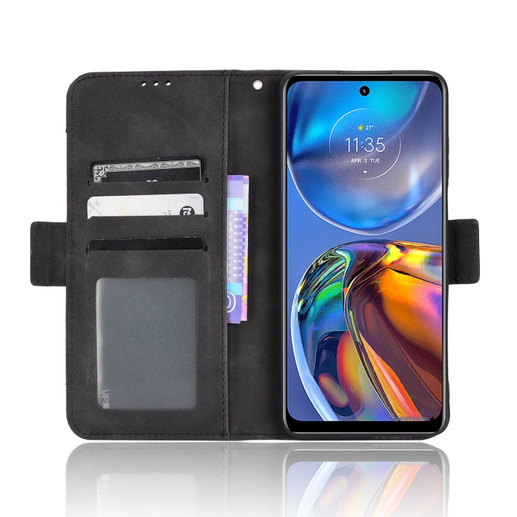 For Motorola Moto E32 4G Skin Feel Calf Texture Card Slots Leather Phone Case