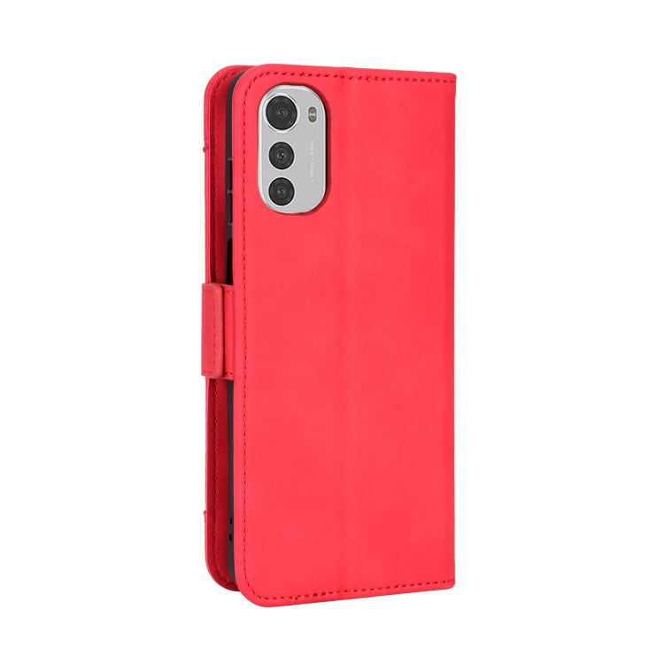For Motorola Moto E32 4G Skin Feel Calf Texture Card Slots Leather Phone Case