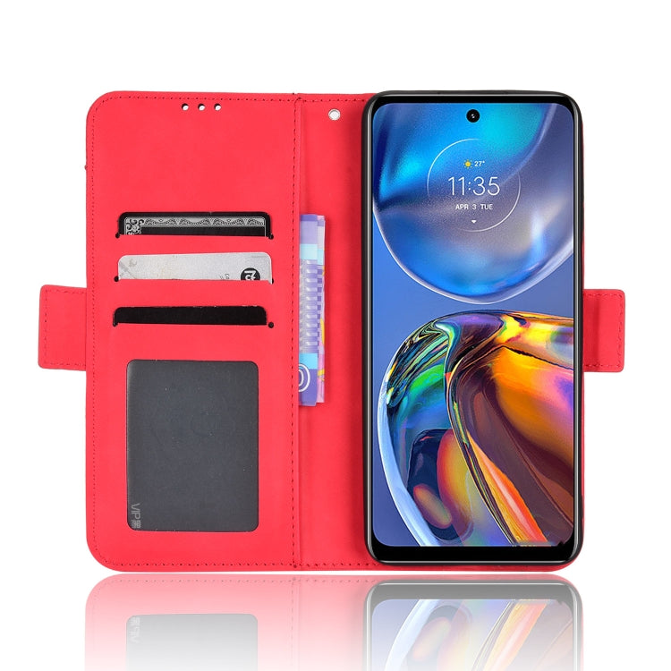 For Motorola Moto E32 4G Skin Feel Calf Texture Card Slots Leather Phone Case