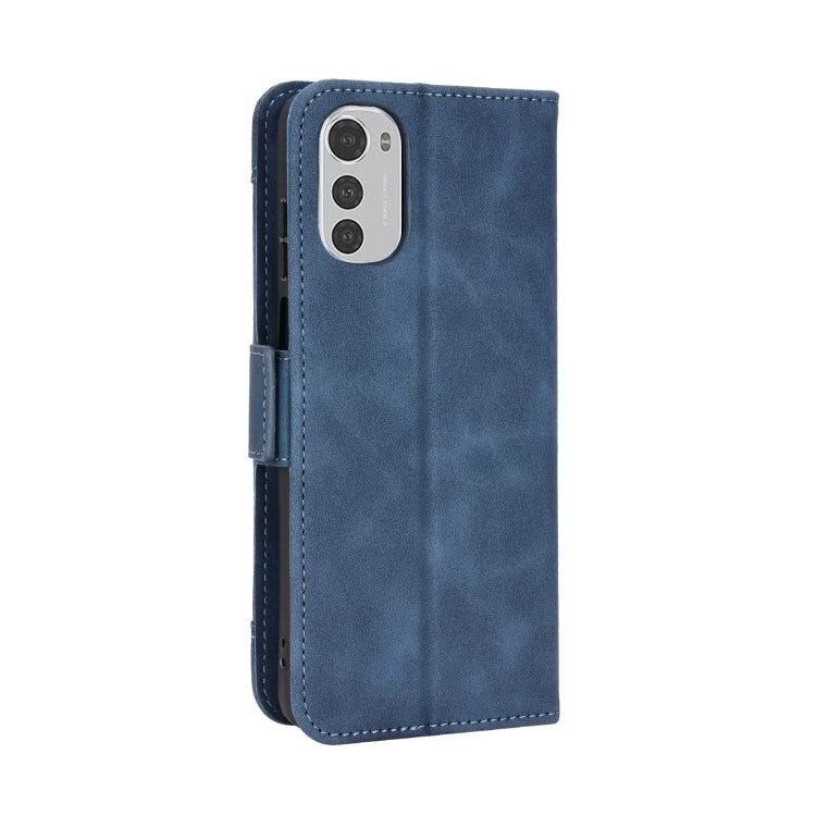 For Motorola Moto E32 4G Skin Feel Calf Texture Card Slots Leather Phone Case