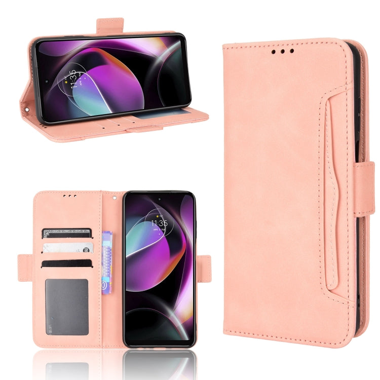 For Motorola Moto G 5G 2022 Skin Feel Calf Texture Card Slots Leather Phone Case