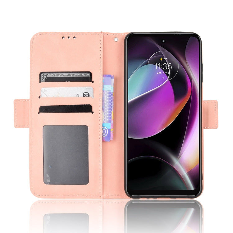 For Motorola Moto G 5G 2022 Skin Feel Calf Texture Card Slots Leather Phone Case