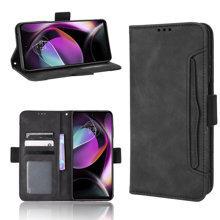 For Motorola Moto G 5G 2022 Skin Feel Calf Texture Card Slots Leather Phone Case