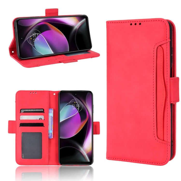 For Motorola Moto G 5G 2022 Skin Feel Calf Texture Card Slots Leather Phone Case