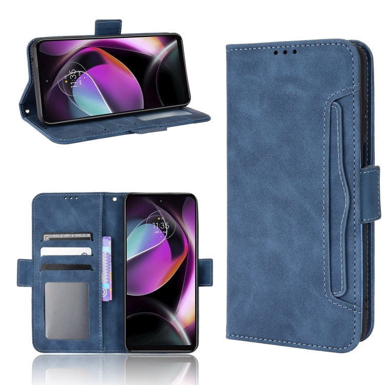 For Motorola Moto G 5G 2022 Skin Feel Calf Texture Card Slots Leather Phone Case