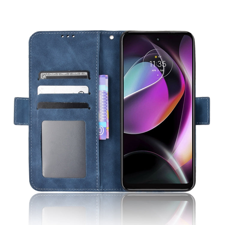 For Motorola Moto G 5G 2022 Skin Feel Calf Texture Card Slots Leather Phone Case