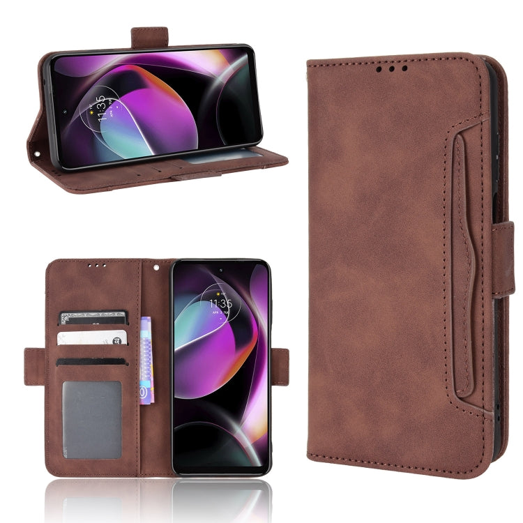 For Motorola Moto G 5G 2022 Skin Feel Calf Texture Card Slots Leather Phone Case