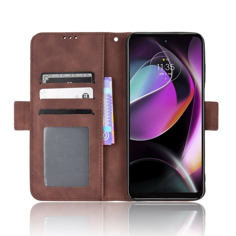 For Motorola Moto G 5G 2022 Skin Feel Calf Texture Card Slots Leather Phone Case