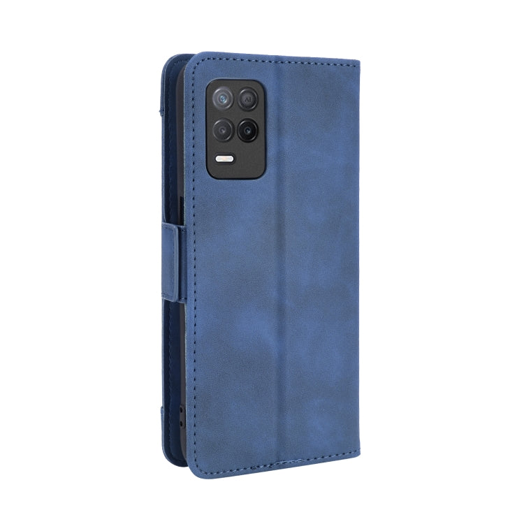 For OPPO Realme 9 5G India / V13 5G / 8 5G Skin Feel Calf Texture Card Slots Leather Phone Case