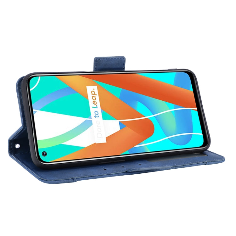 For OPPO Realme 9 5G India / V13 5G / 8 5G Skin Feel Calf Texture Card Slots Leather Phone Case