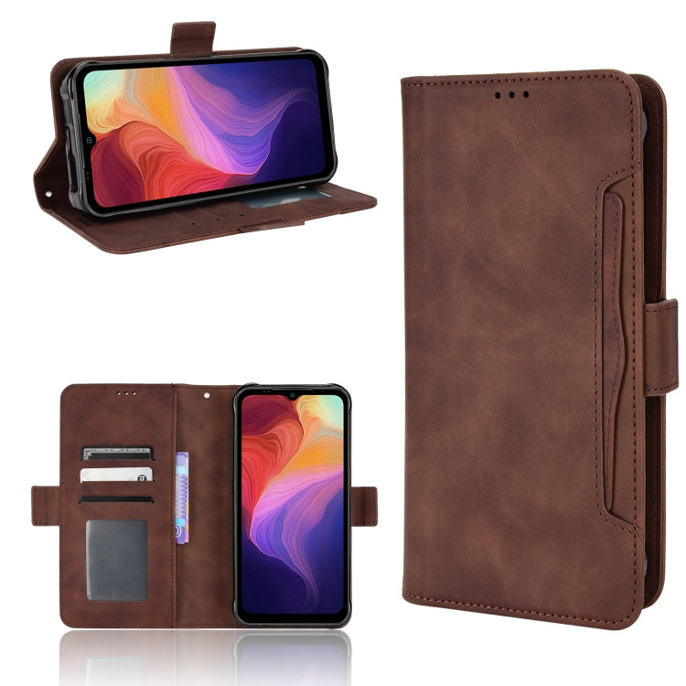 For Ulefone Power Armor 14 / 14 Pro Skin Feel Calf Texture Card Slots Leather Phone Case