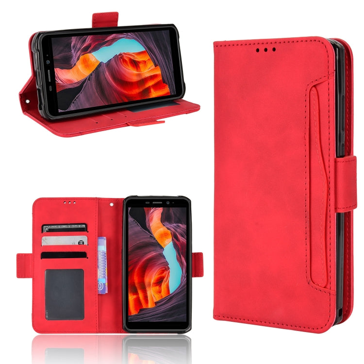 For Ulefone Armor X10 / X10 Pro Skin Feel Calf Texture Card Slots Leather Phone Case