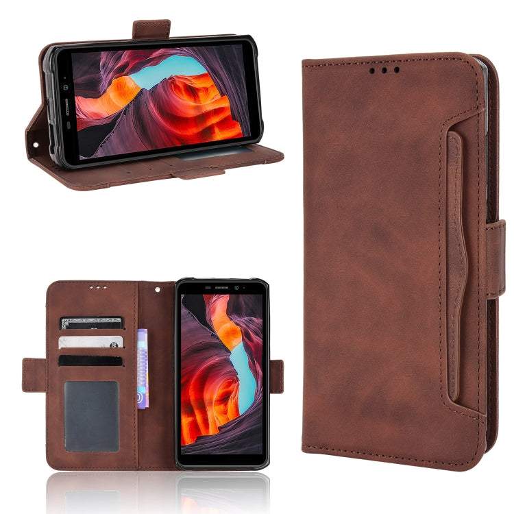 For Ulefone Armor X10 / X10 Pro Skin Feel Calf Texture Card Slots Leather Phone Case