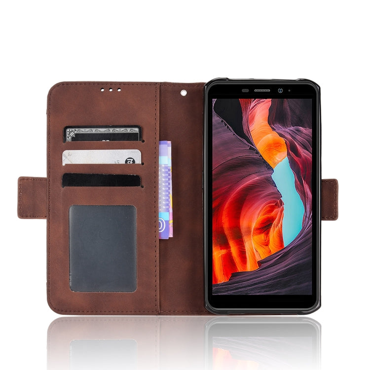For Ulefone Armor X10 / X10 Pro Skin Feel Calf Texture Card Slots Leather Phone Case