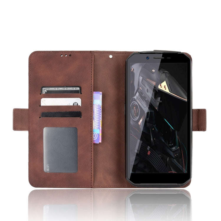 For Oukitel WP18 Skin Feel Calf Texture Card Slots Leather Phone Case