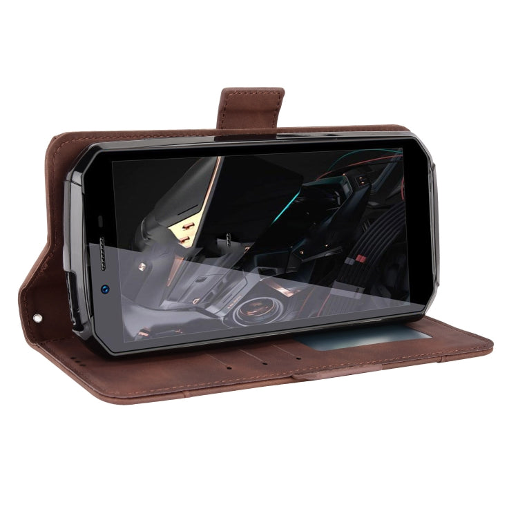 For Oukitel WP18 Skin Feel Calf Texture Card Slots Leather Phone Case