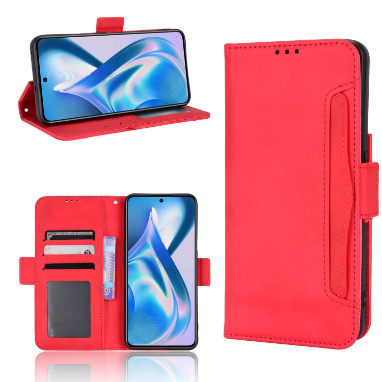 For OnePlus Ace 5G / 10R Skin Feel Calf Texture Card Slots Leather Phone Case